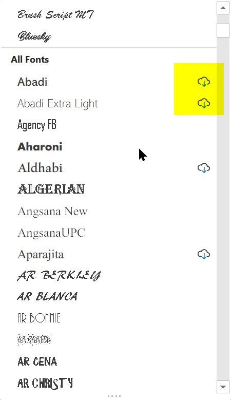 New Microsoft fonts, how to share them with older .